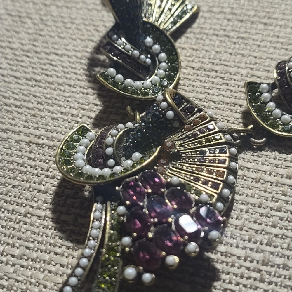 Authentic Heidi Daus Speechless Splendor Statement Multicolor Necklace - Picture 8 of 10